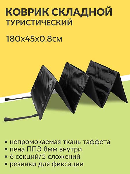 Коврик складной туристический 180*45*0,8 см